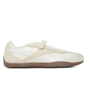Balerini  bej, textil, sistem inchidere Velcro,