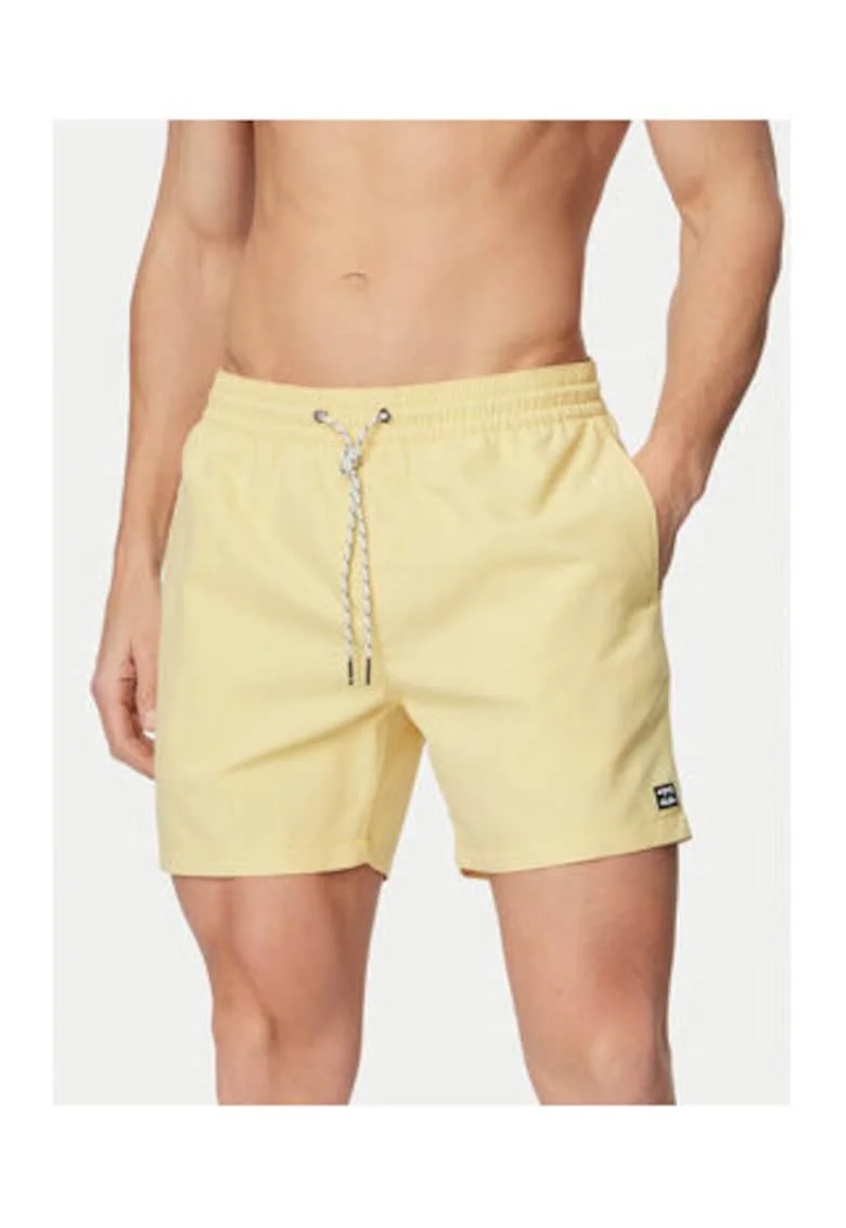 Pantaloni scurti de baie barbati,  galben, poliester