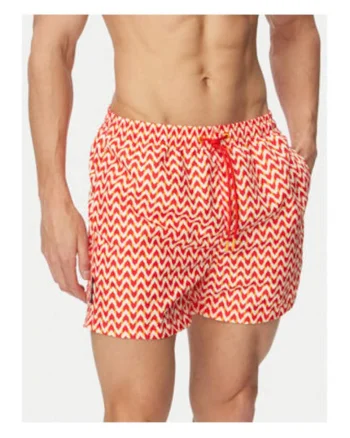 Pantaloni scurti de baie barbati,  multicolor, poliester, uscare rapida