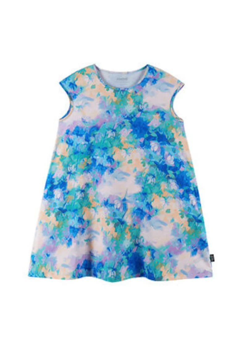 Rochie de vara pentru fete,  albastru, casual, poliester