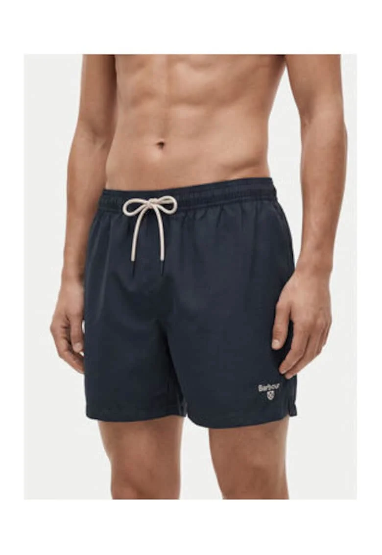 Pantaloni scurti de baie barbati,  poliester, croiala regular, Bleumarin