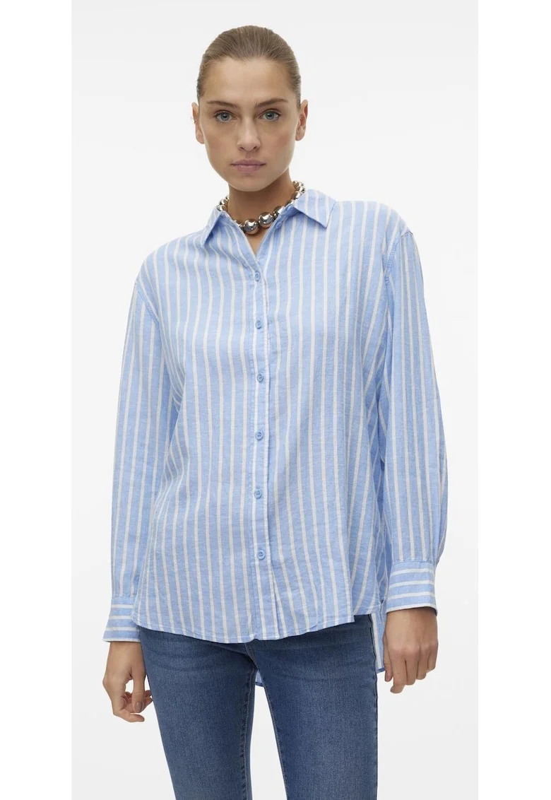 Bluza dama  7319, Viscoza, Albastru