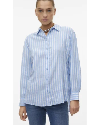 Bluza dama  7319, Viscoza, Albastru