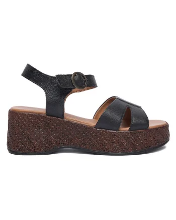 Sandale de dama  din piele naturala, Negru