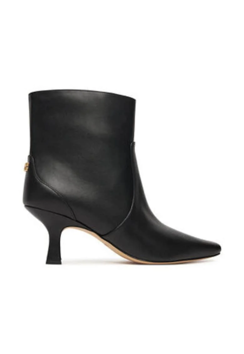 Botine dama,  piele naturala, negru