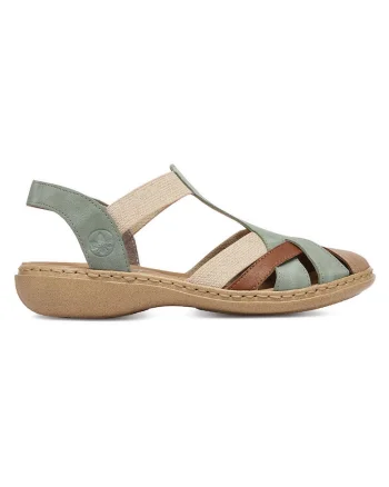Sandale dama  eco-friendly, Verde