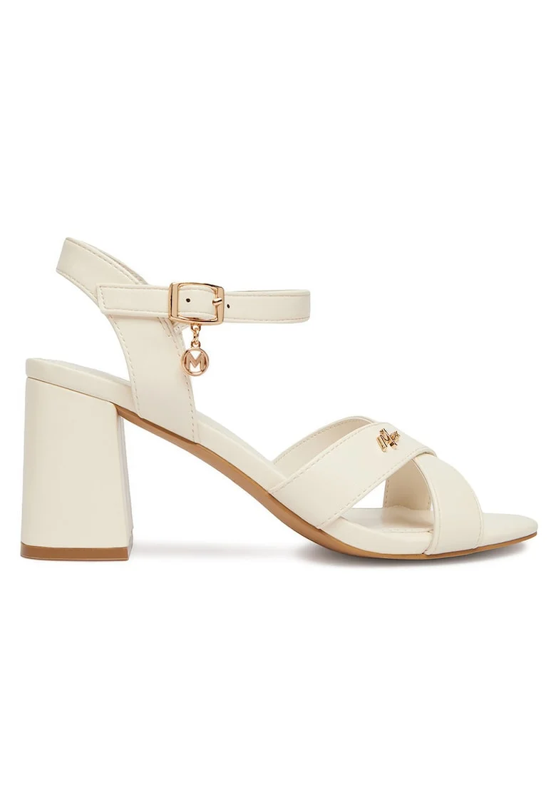 Sandale dama  crem, piele ecologica, Crem