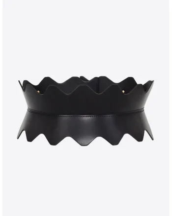 Centura Corset Moire, Negru