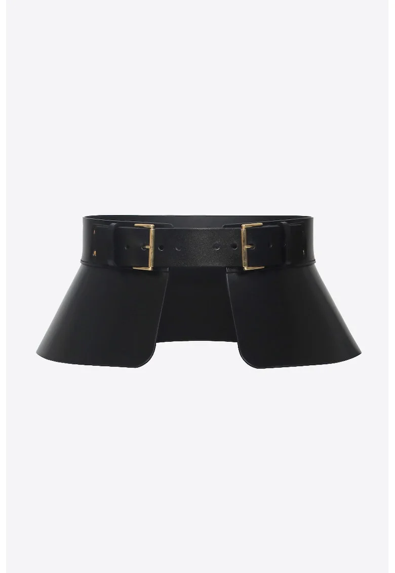 Curea Corset Peplum, Negru