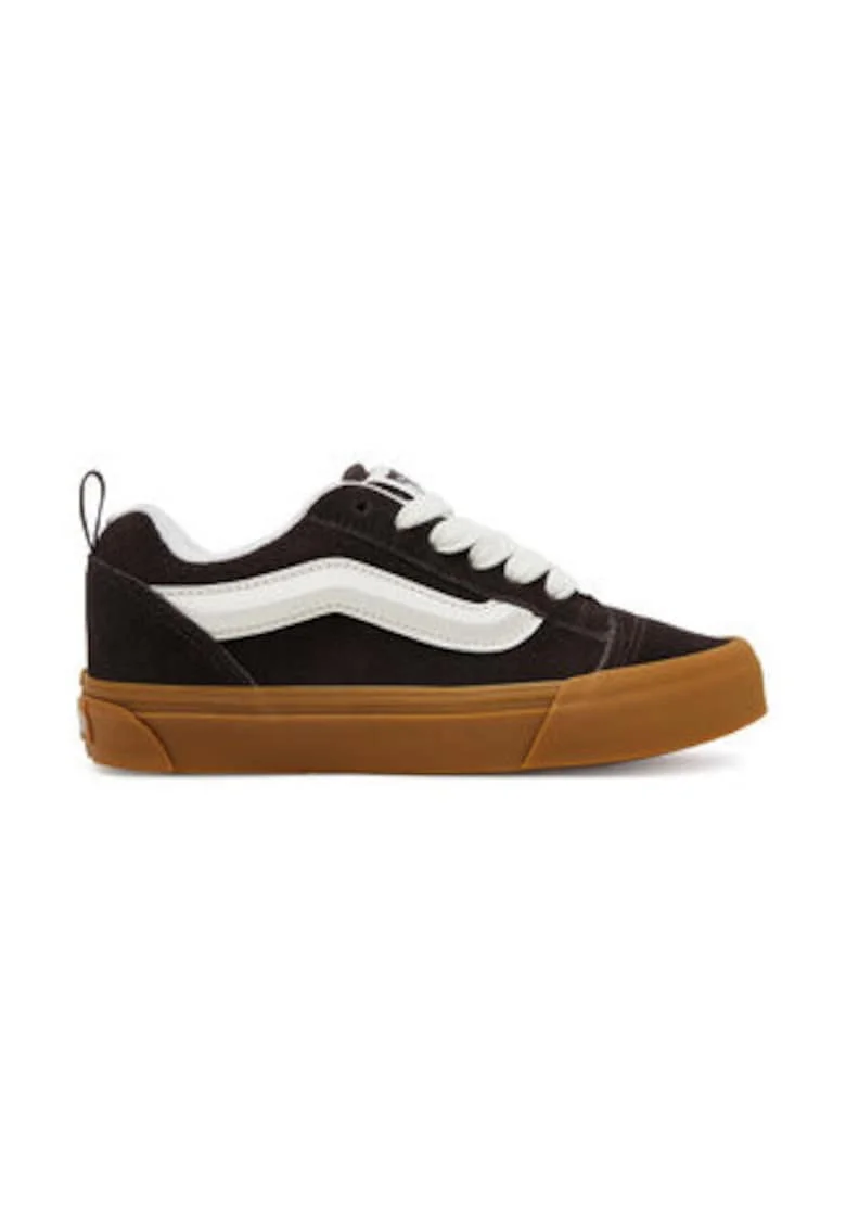 Tenisi unisex 305184900,  Piele naturala, Maro