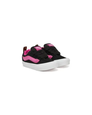 Pantofi copii,  piele naturala, negru/roz