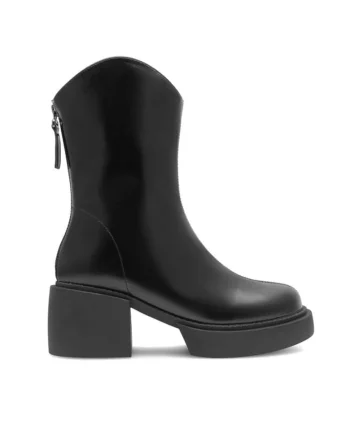 Botine dama,  590558804761241, Piele ecologica, Negru