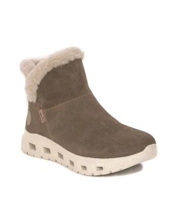 Ghete dama  M605064, Piele naturala, Bej
