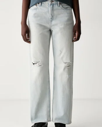 Calvin Klein Jeans blugi straight pentru femei