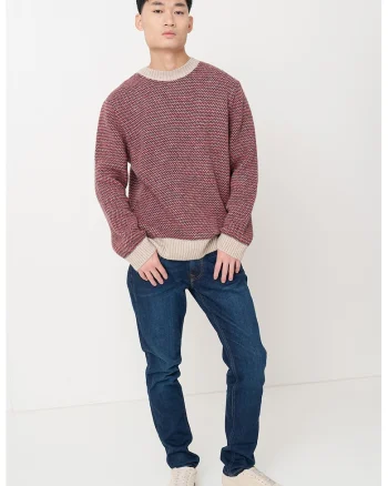Pulover cu decolteu la baza gatului si maneci cazute, Multicolor