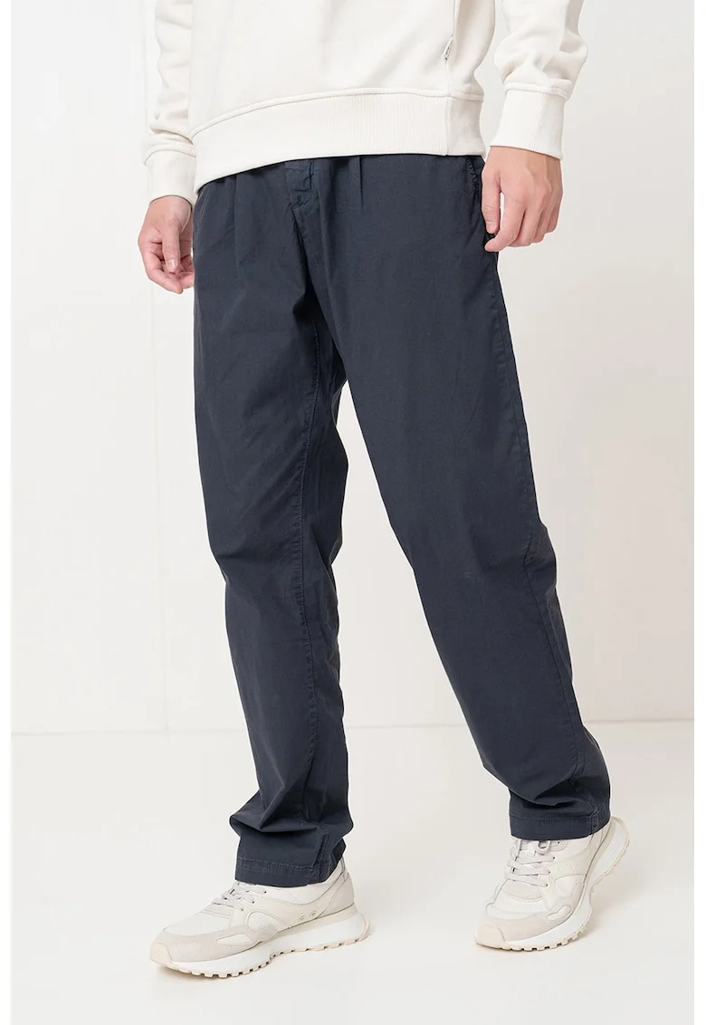Pantaloni drepti cu buzunare laterale, Albastru ultramarin