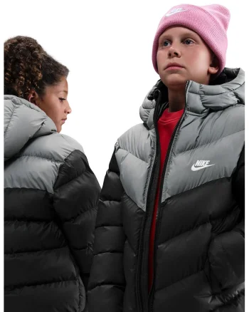 Geaca cu vatelina Sportswear, Negru/Gri