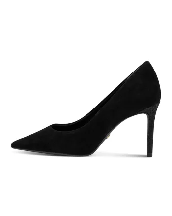 Pantofi din piele cu varf ascutit, Negru