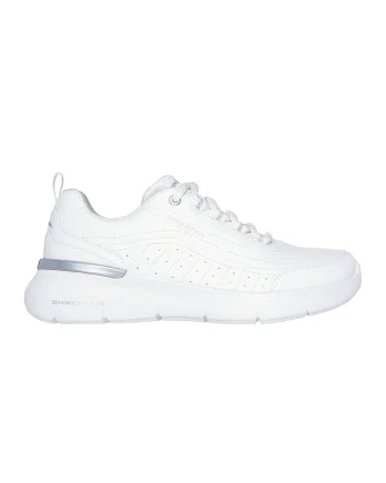 Pantofi sport de piele ecologica, Alb