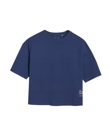 Tricou dama WSS25TTSHF1971-30S, 4F, Bumbac, Bleumarin