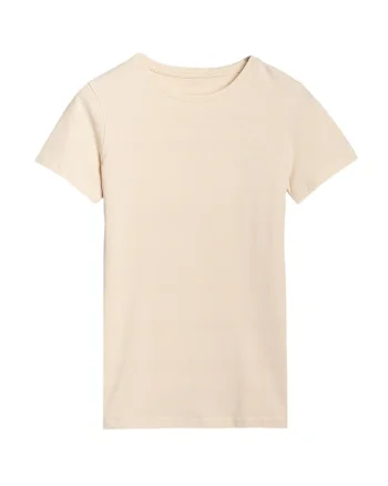 Tricou dama WSS25TTSHF2351-083S, Bumbac, Bej