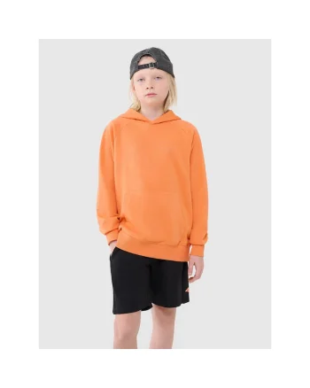 Hanorac baieti,  Bumbac/Poliester, Oversize, Portocaliu