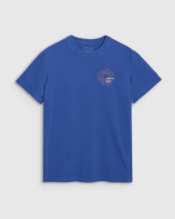Tricou Barbati  SPORTSTYLE Cobalt, Bumbac 100%, Regular Fit, Imprimeu Subtil, Sezon SS25