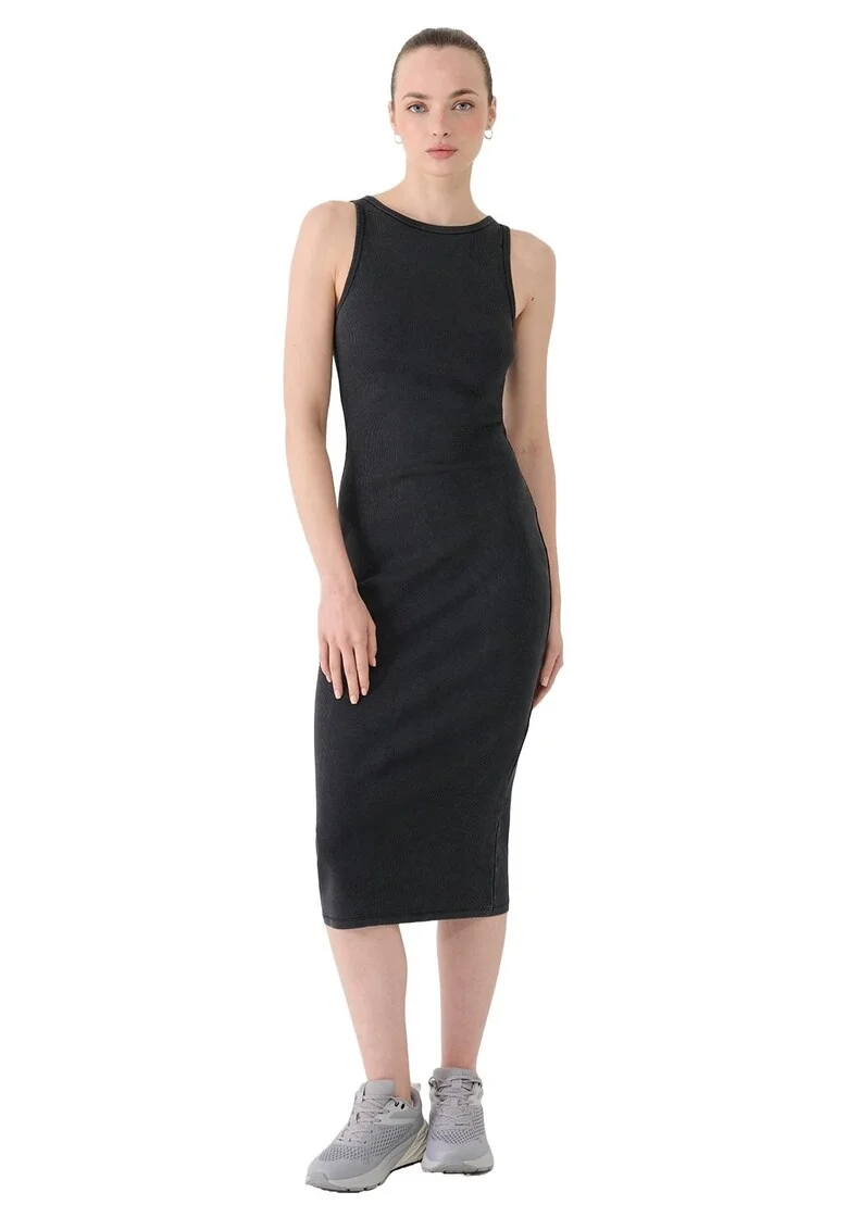 Rochie din tricot  bumbac, negru