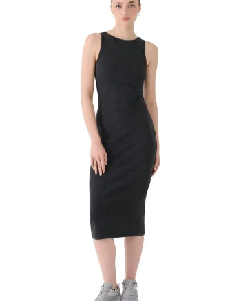 Rochie din tricot  bumbac, negru