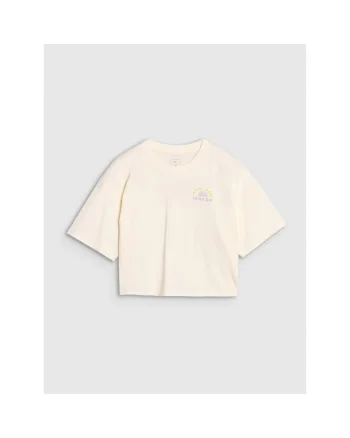 Tricou fete JWSS25TTSHF1868-11S, 4F, Bumbac, Alb