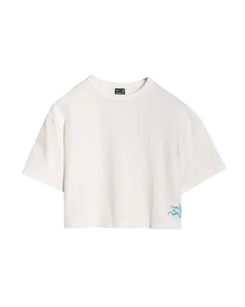 Tricou dama WSS25TTSHF1977-11S, 4F, Bumbac, Alb