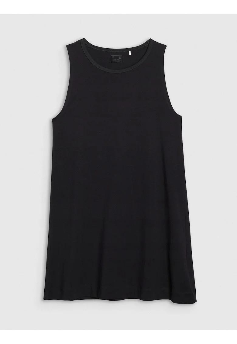 Rochie mini  neagra, textil, Negru