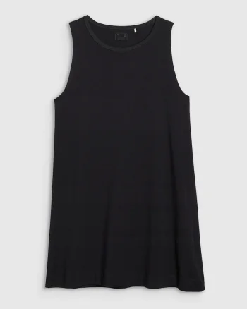 Rochie mini  neagra, textil, Negru