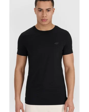 Tricou barbati  set de 2, slim fit, negru, 95% bumbac