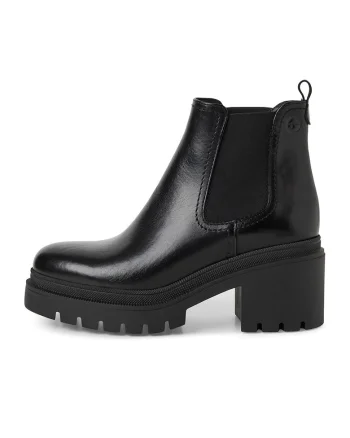 Ghete Chelsea de piele, Negru