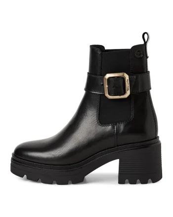 Ghete de piele cu catarama, Negru