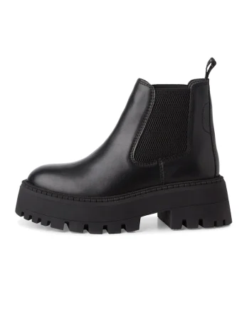 Ghete Chelsea de piele, Negru