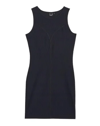 Rochie midi  tricotata, negru, pentru femei