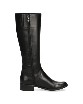 Cizme inalte dama,  Piele naturala, Negru