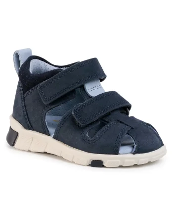 Sandale copii,  bleumarin, piele naturala, inchidere velcro,