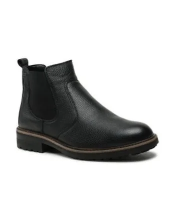 Ghete barbati,  piele naturala, negru