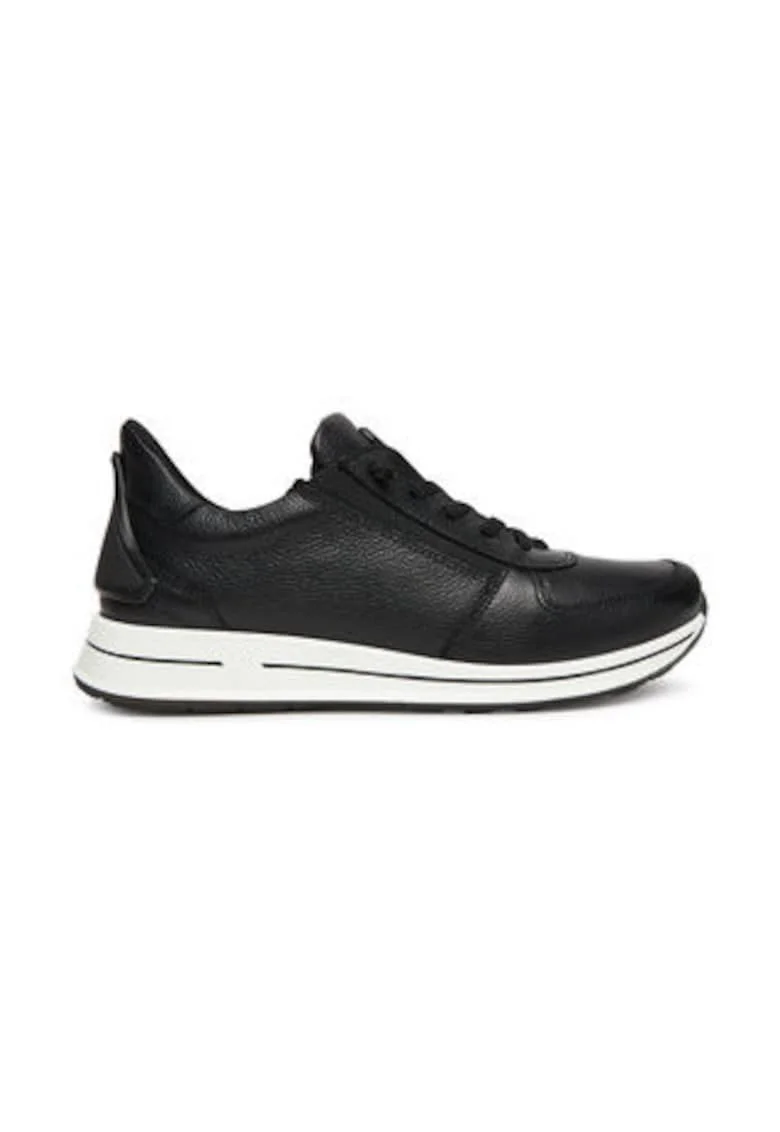 Tenisi de dama,  305490643, piele naturala, negru
