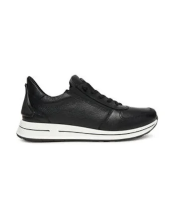 Tenisi de dama,  305490643, piele naturala, negru