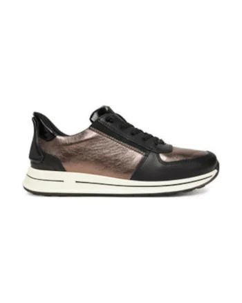 Tenisi de dama,  305490681, piele naturala, negru
