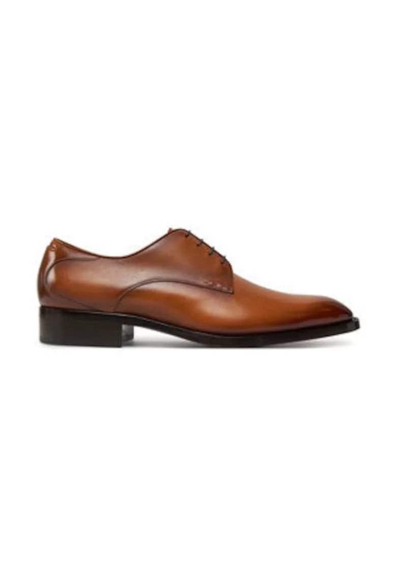Pantofi barbatesti,  piele naturala, maro, eleganti, confortabili,
