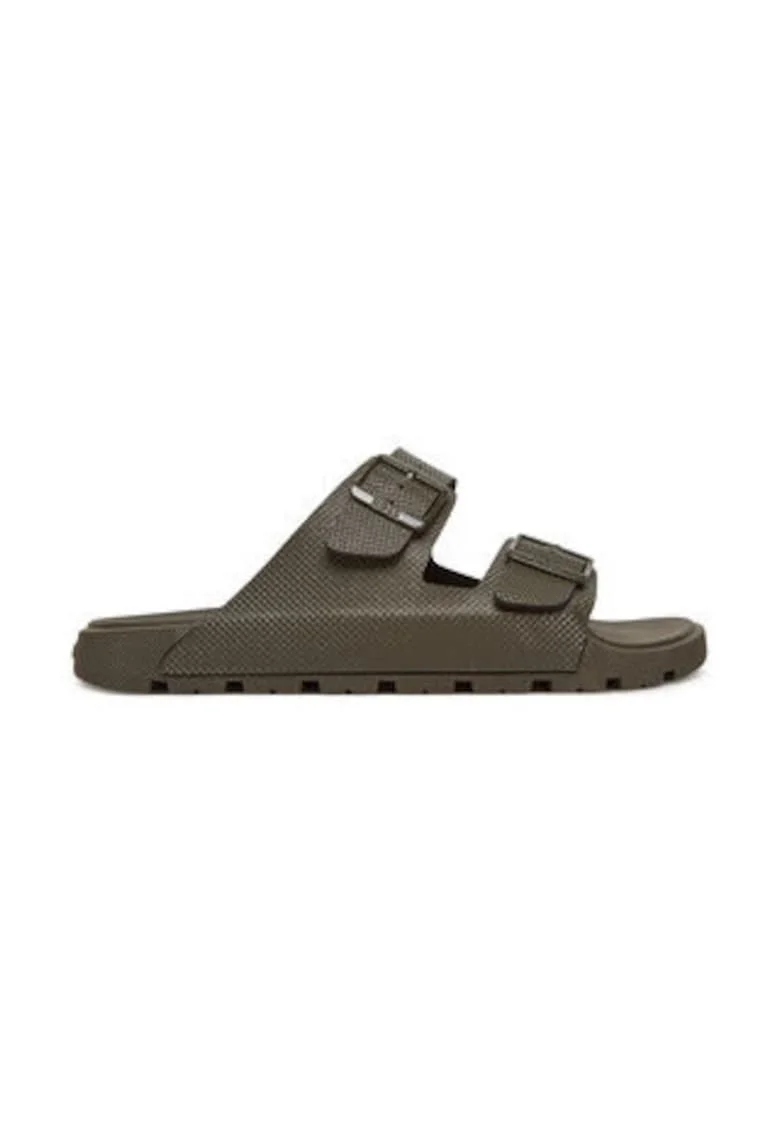 Papuci barbatesti,  plastic, kaki