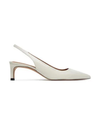 Pantofi dama,  304958731, piele naturala, alb