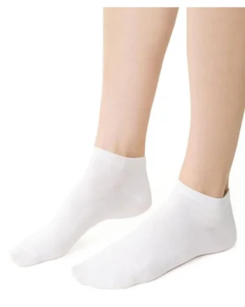 Sosete bumbac scurte  S052, Alb