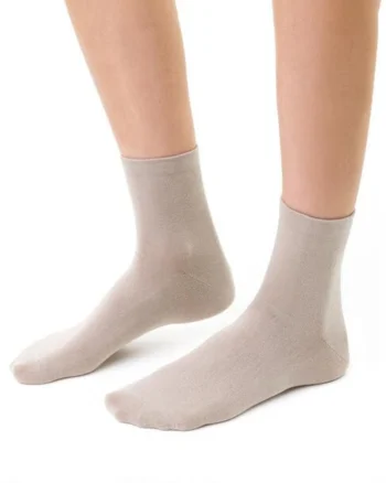 Sosete bumbac simple  S037, Bej