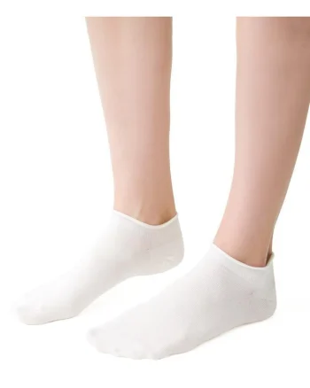 Sosete bumbac scurte fara presiune  S041, Ecru